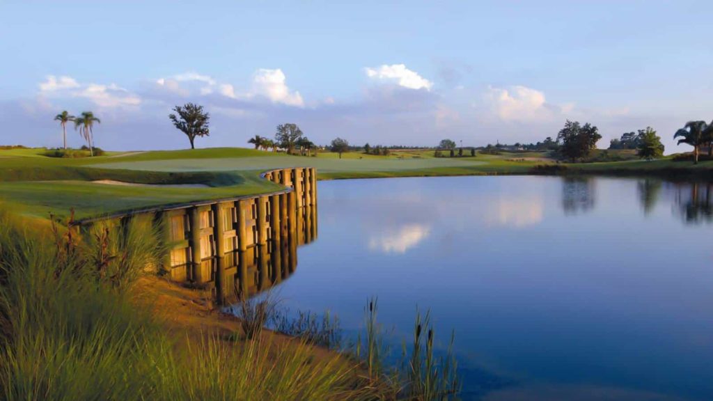Water feature on the Jack Nicklaus Golf Course.