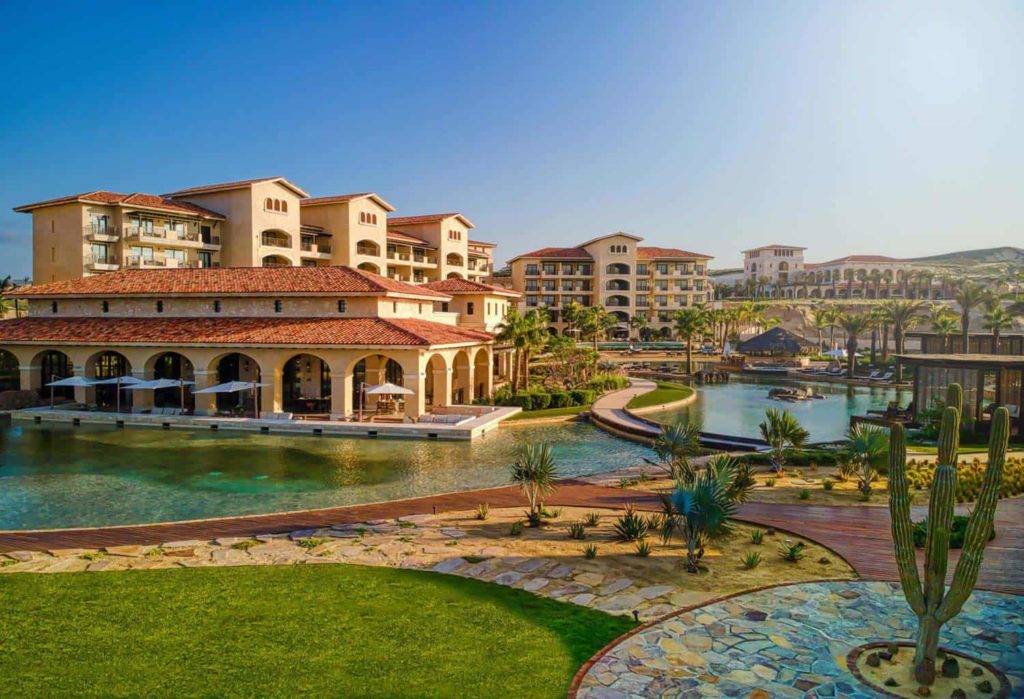 Grand Solmar at Rancho San Lucas Resort Golf & Spa towers and resort pools.