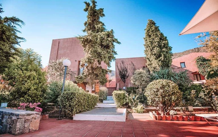 Koutouloufari Village Holiday Club exterior courtyard