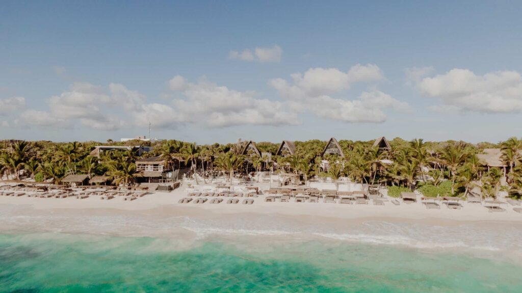 Papaya Playa Project beachfront resort in Tulum, Mexico.