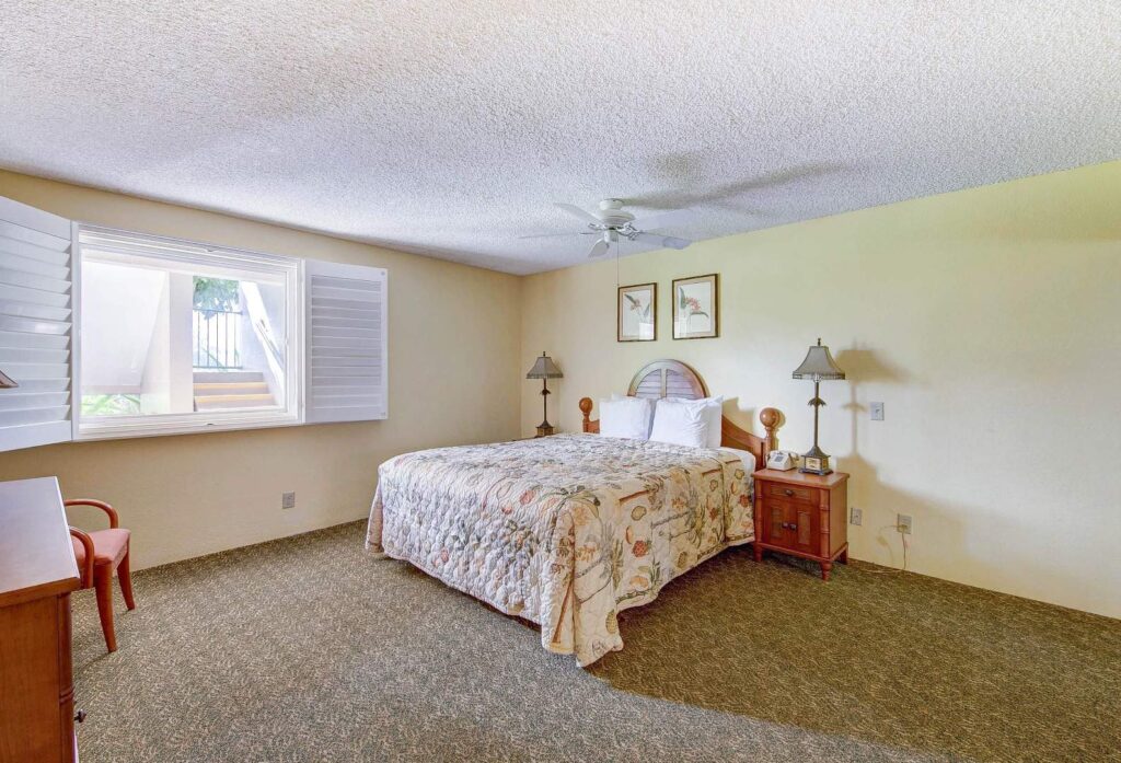 Spacious master bedroom in a Pono Kai Resort 2 Bedroom Unit