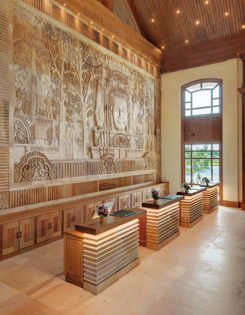 Front desk area of the Sokha Siem Reap Resort