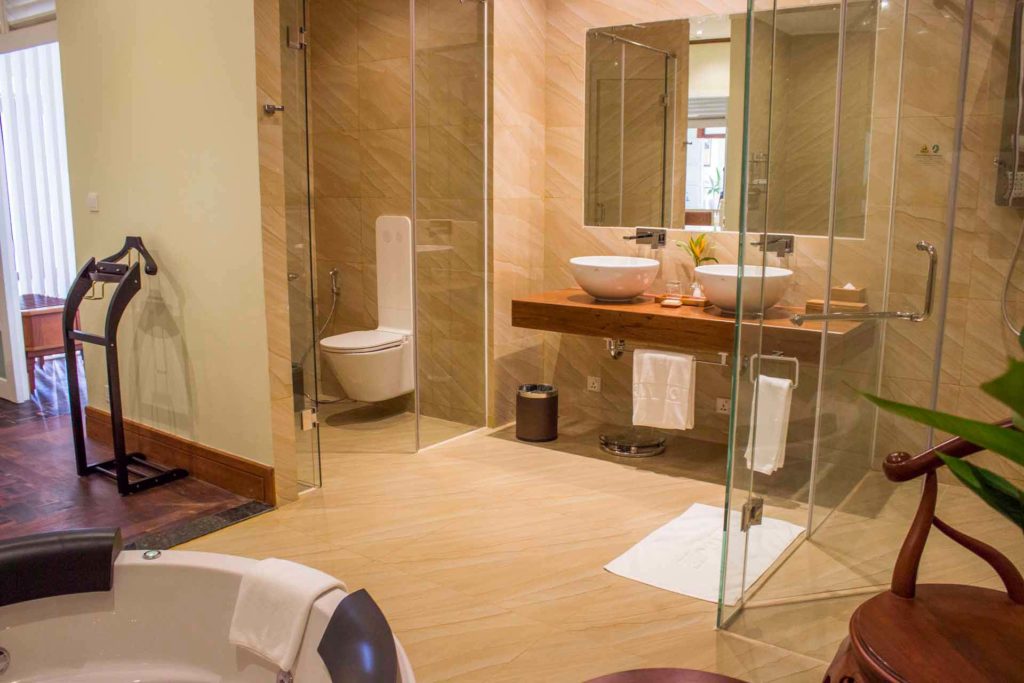 Bathroom of the Royal Sokha Villa at the Sokha Siem Reap Resort